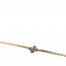 Armband Kreuz Kleeblatt, 750/- Roségold mit Diamant 0,08 Kt, gold bracelet Clover leaf with diamonds