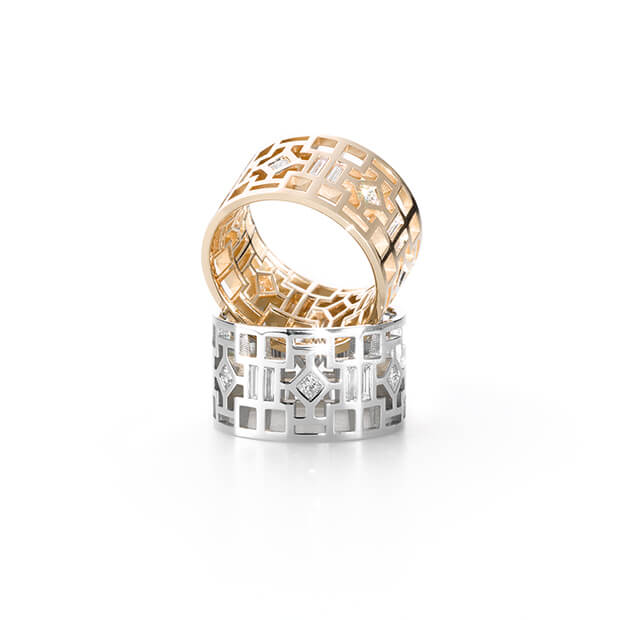 Ringe Wertschätzung + Geduld aus der Kollektion Kumiko.